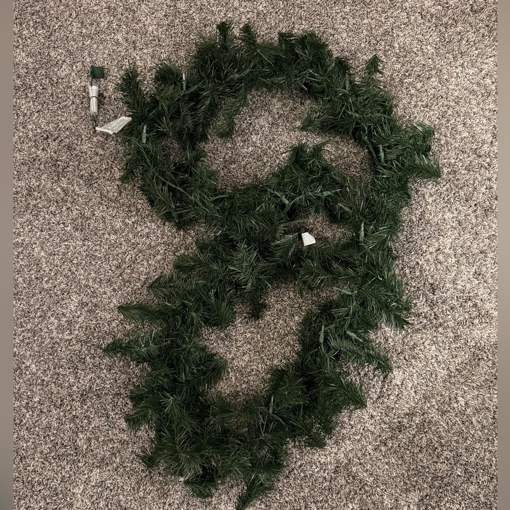 Holiday Time White Light Garland